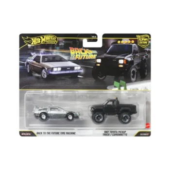 Hot Wheels BACK TO THE FUTURE TIME MACHINE / 1987 TOYOTA PICKUP TRUCK / CAMIONNETTE JHW48